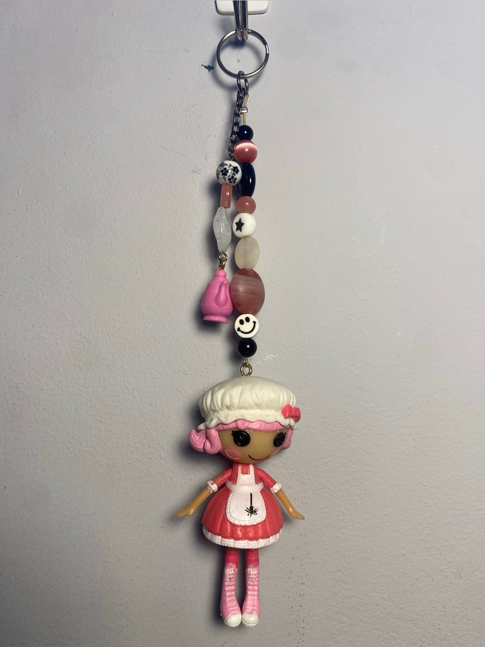 Lalaloopsy glass bead keychain - Spider